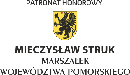 Logotyp patronatu Marszałka Województwa Pomorskiego