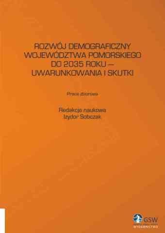 Rozwój demograficzny województwa pomorskiego - pierwsza strona okładki
